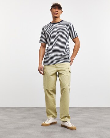 Armor Lux Striped Pocket T-Shirt - Navy