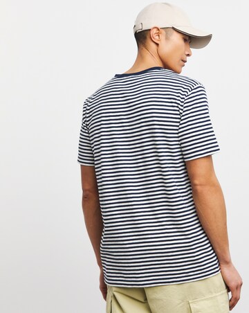 Armor Lux Striped Pocket T-Shirt - Navy