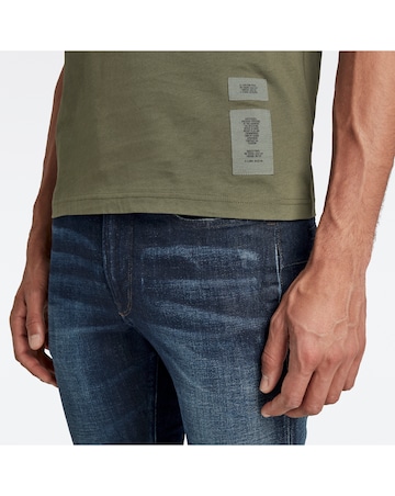G Star Raw Bronze Green Logo T Shirt