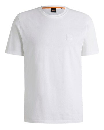 Boss Short Sleeve Logo Patch T-Shirt in White