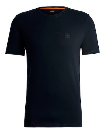 Boss Short Sleeve Logo Patch T-Shirt in Navy