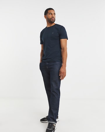 Boss Short Sleeve Logo Patch T-Shirt in Navy