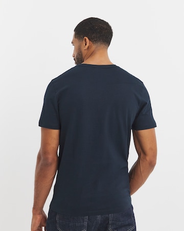 Boss Short Sleeve Logo Patch T-Shirt in Navy