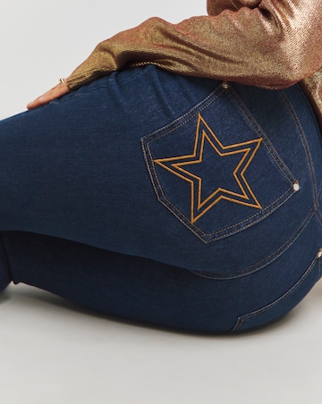 Simply Be X Twisted Wunder Dark Wash Flare
