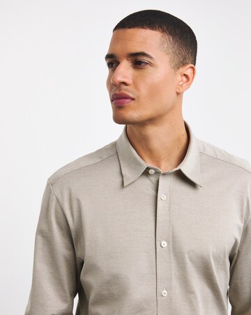 BOSS Stretch Natural Long Sleeve Shirt