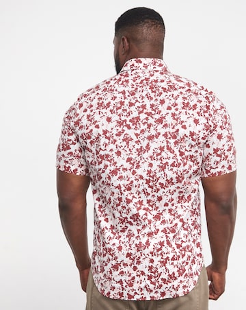 BOSS Floral Printed Short Sleeve Shirt