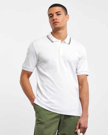 BOSS Tipped Collar Short Sleeve Polo