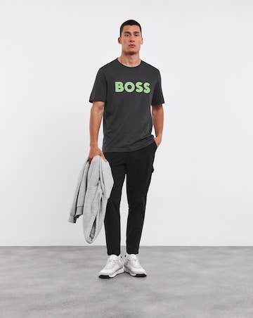BOSS Raised Logo Charcoal T-shirt