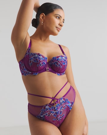 Ann Summers Nocturnal Bloom High Waist Brazillian Dark Purple