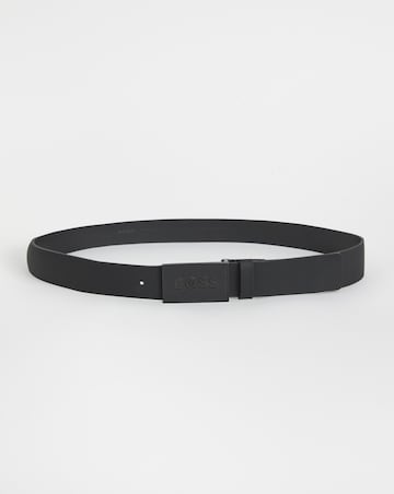 BOSS Icon Tonal Plaque Leather Belt