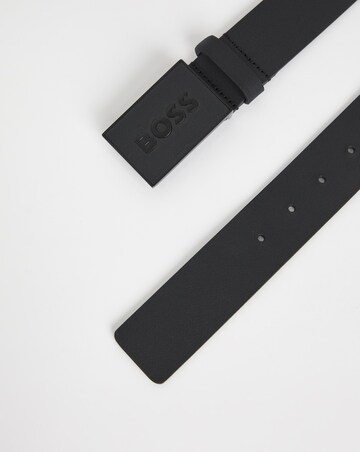 BOSS Icon Tonal Plaque Leather Belt