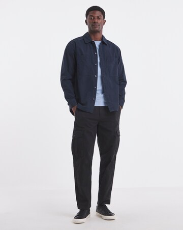 BOSS Oversized Pocket Overshirt - Navy