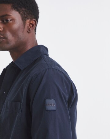 BOSS Oversized Pocket Overshirt - Navy