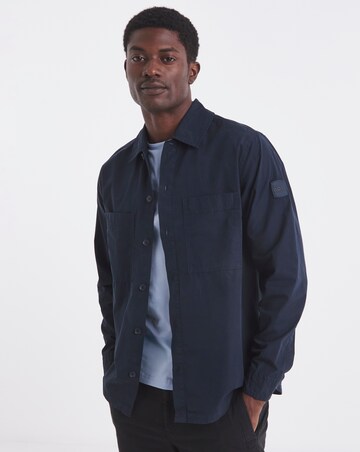 BOSS Oversized Pocket Overshirt - Navy