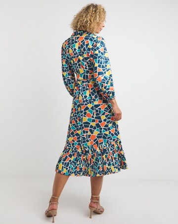 Raishma Studio Floral Print Frill Detailed Maxi Dress