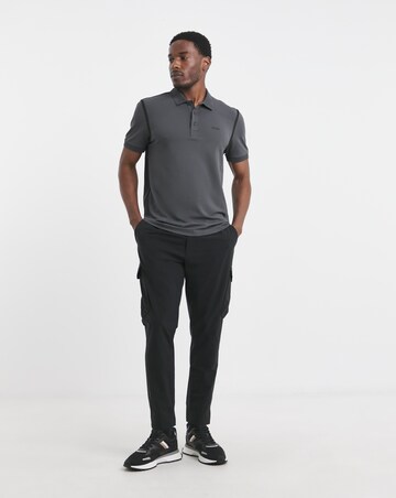 BOSS Short Sleeve Tape Paddy Polo - Dark grey