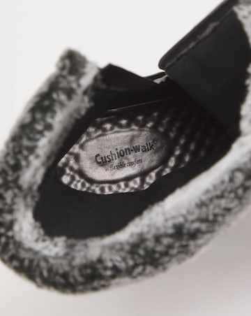 Cushion Walk Wedge Faux Fur Buckle Boot Wide E Fit