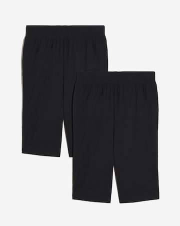 Black Cotton Cycling Shorts