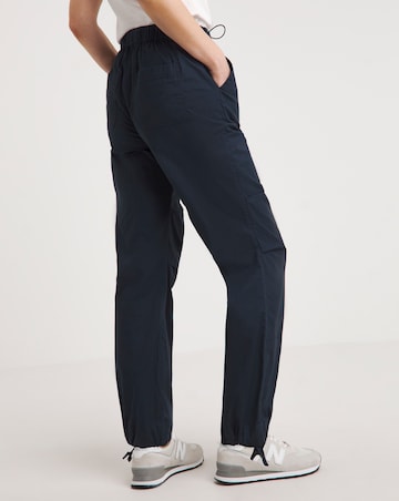 Navy Cotton Rich Parachute Utility Trousers