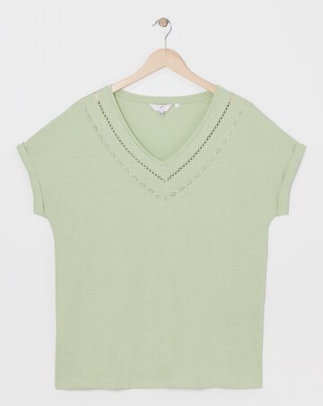 Julipa V Neck Lace T-Shirt