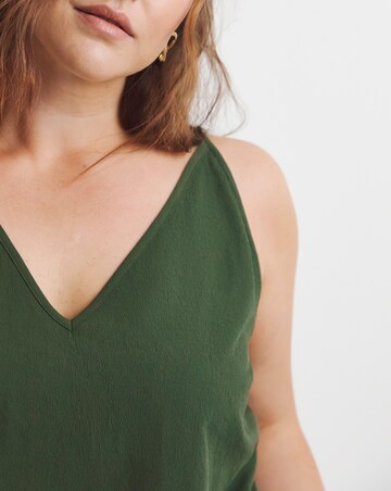Simply Be Green V Neck Cami
