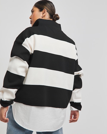 Tommy Jeans Half Zip Stripe Jumper