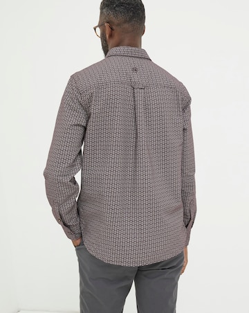 FatFace Long Sleeve Print Shirt