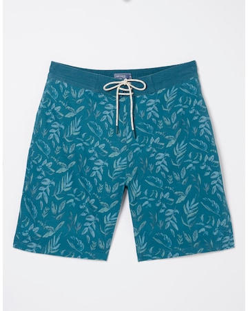 FatFace Camber Leaf Print Swim Shorts