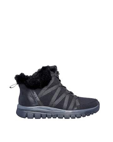 Skechers Graceful Slip In Fur Lined Boots Standard Fit