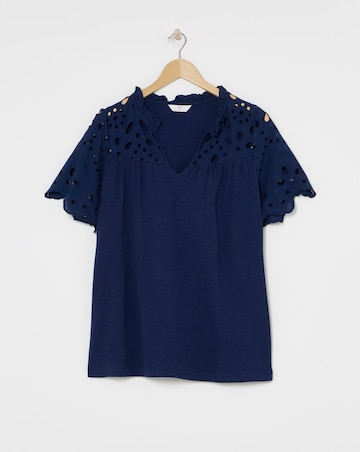 Julipa Cut Out Broderie Top