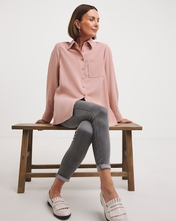 Pink Relaxed Twill Shirt