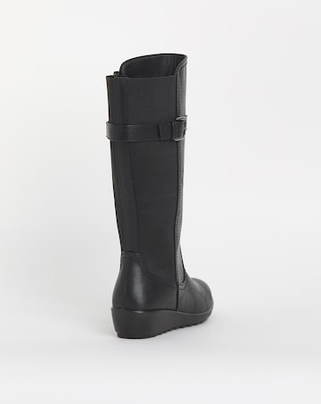 Cushion Walk Stretch High Leg Boot EEE Fit Curvy Plus Calf