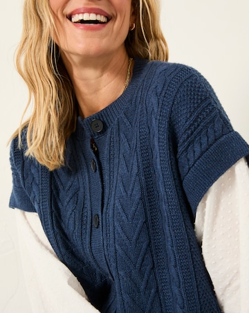 FatFace Odette 2 In 1 Button Front Jumper