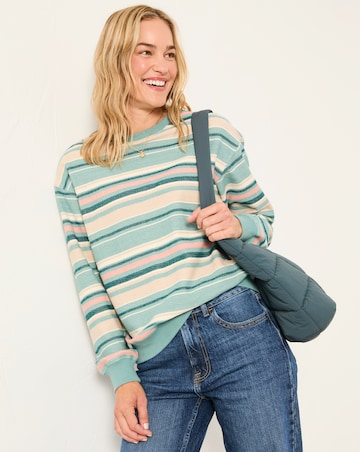 FatFace Textured Graphic Jumper