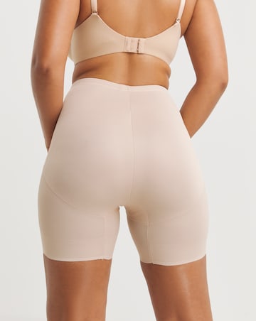 Naomi&Nicole Unbelievable Comfort Firm Control Waistline Bike Pant Beige