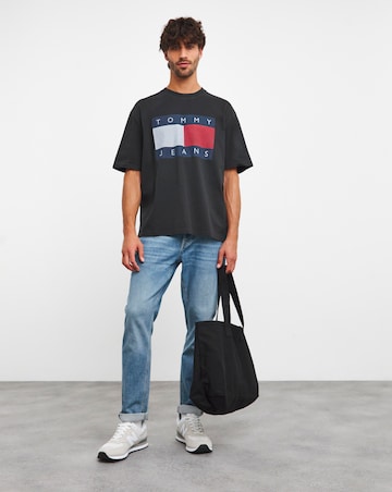 Tommy Jeans Oversized Flag T-shirt Black