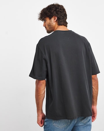 Tommy Jeans Oversized Flag T-shirt Black