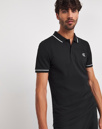 Calvin Klein Jeans Tipped Black Polo
