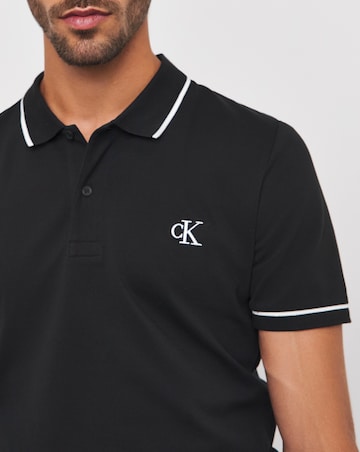 Calvin Klein Jeans Tipped Black Polo
