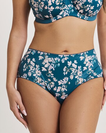 Goddess Kayla Full Fit Knicker Teal Blossom