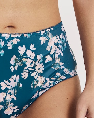 Goddess Kayla Full Fit Knicker Teal Blossom