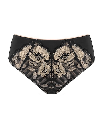 Pour Moi Atelier High Waist Deep Knicker Black/Cosmetic