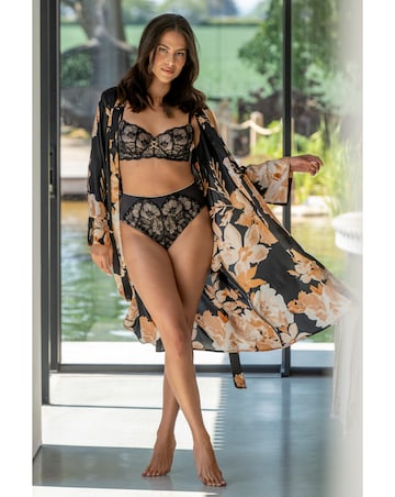 Pour Moi Atelier High Waist Deep Knicker Black/Cosmetic