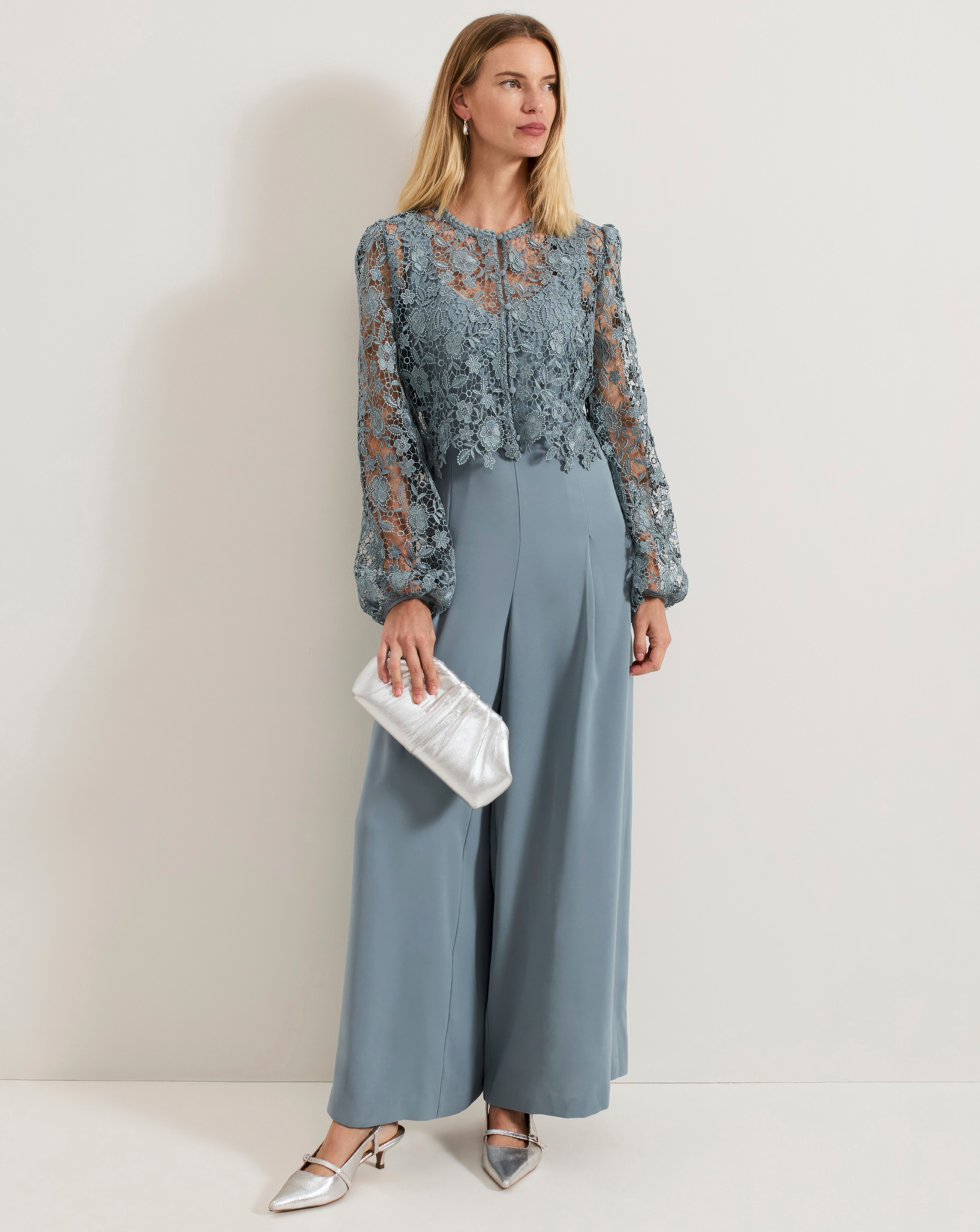 Phase Eight Vanessa Lace Bodice Jumpsuit | Crazy Clearance