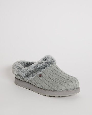 Skecher Bobs Keepsakes Ice Angel Slipper with Knitted Upper