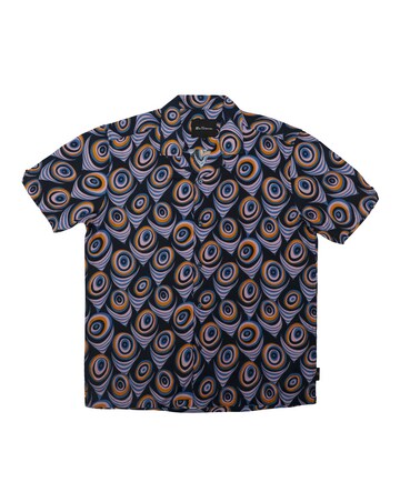 Ben Sherman Psychedelic Print Revere Collar Shirt