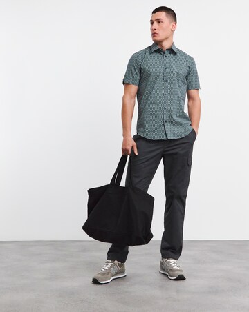Ben Sherman Geo Spot Print Short Sleeve Shirt