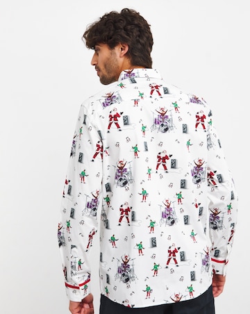Joe Browns Merry Rockmas Christmas Shirt Long Length