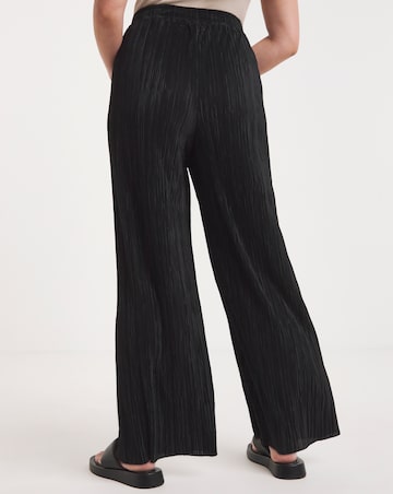 Plisse Full Length Trousers