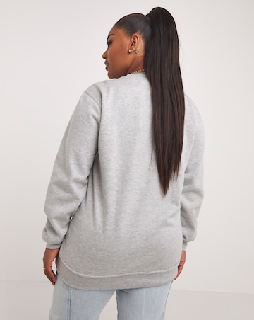 Grey Marl The Rolling Stones License Regular Fit Sweatshirt